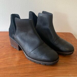 Sorel boots Cate Cut Out black leather 7.5